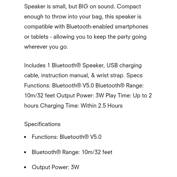 Sonix Bluetooth Speaker Brand New In Box - Picture 3 of 3